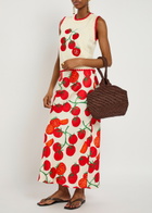 Never Fully Dressed Tomato Embroidered Knit Vest Cream