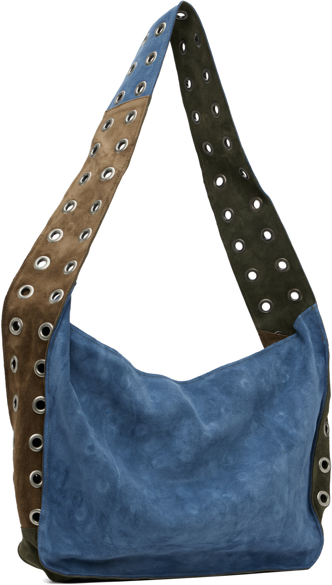 SC103 Khaki & Blue Record Messenger Bag