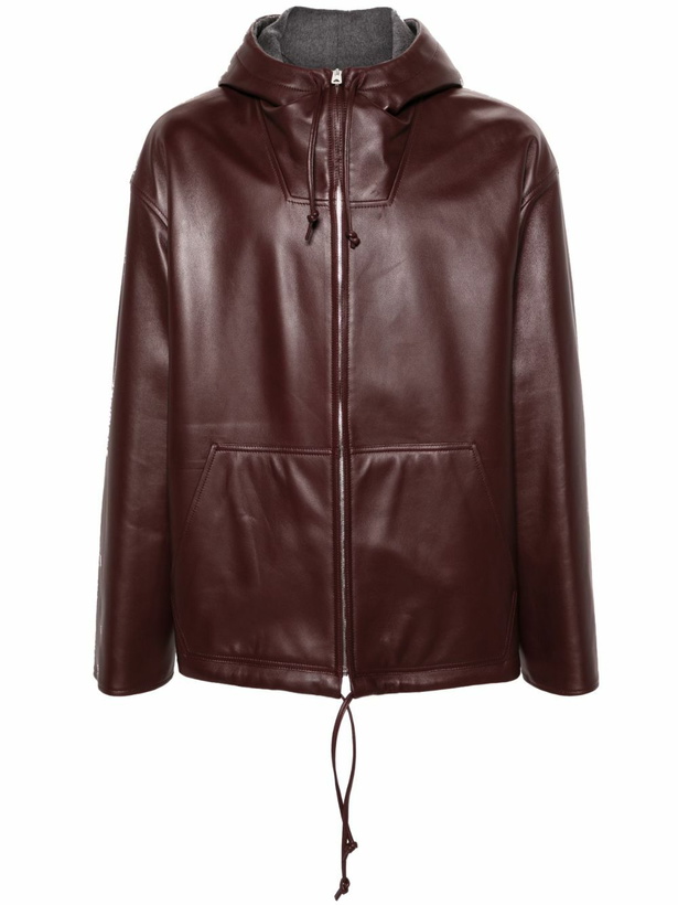 Bottega Veneta - Intrecciato Leather Blouson Jacket - Brown 