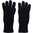 Raf Simons Navy Cashmere Heroes Gloves