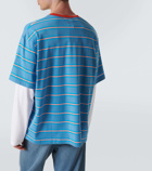 Acne Studios Face striped cotton jersey T-shirt