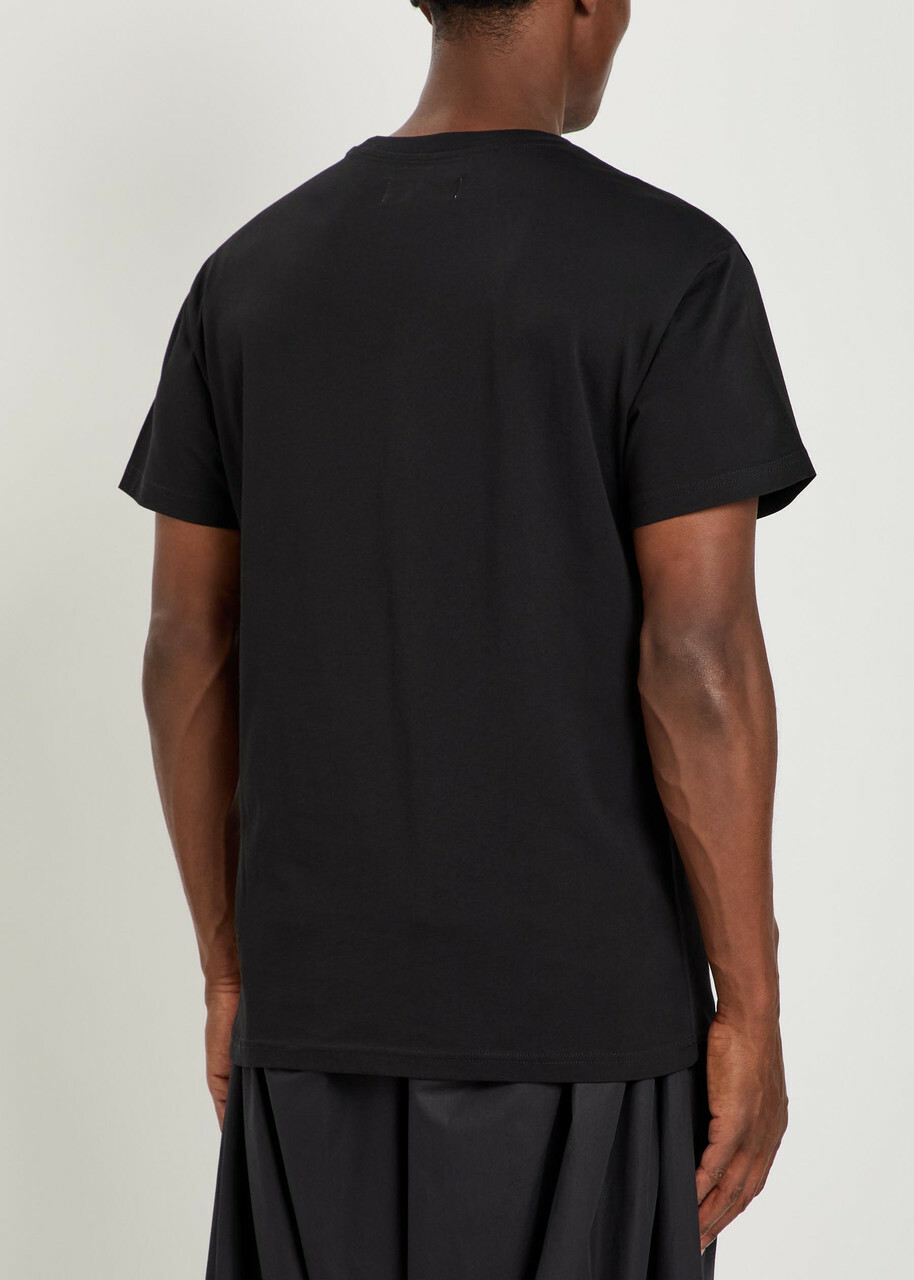 Vivienne Westwood Classic Logo-embroidered Cotton T-shirt Black