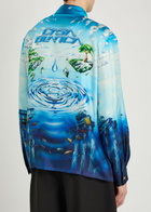 Casablanca Lost Atlantis Printed Silk Shirt Multicoloured 1