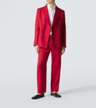 Bode Double-breasted linen blazer