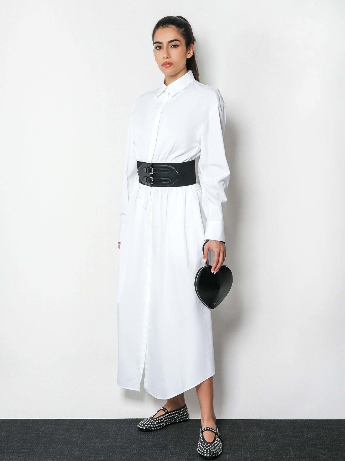 ワンピース ALAIA Woman Dress White AA9R2618T447A 000 Alaïa Asymmetrical white cotton dress | TheDoubleF