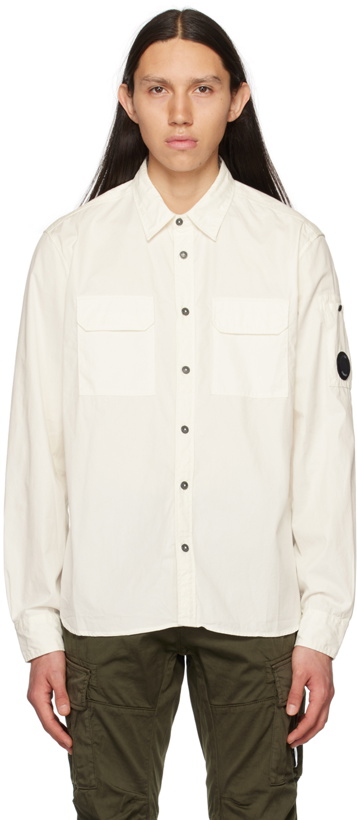 Photo: C.P. Company White Flap Pocket Shirt