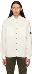 C.P. Company White Flap Pocket Shirt