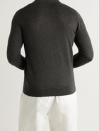 Brioni - Cashmere and Silk-Blend Polo Shirt - Gray