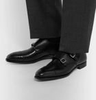 George Cleverley - Thomas Leather Monk-Strap Shoes - Men - Black