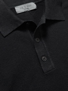 RAG & BONE - Cotton and Hemp-Blend Piqué Polo Shirt - Gray