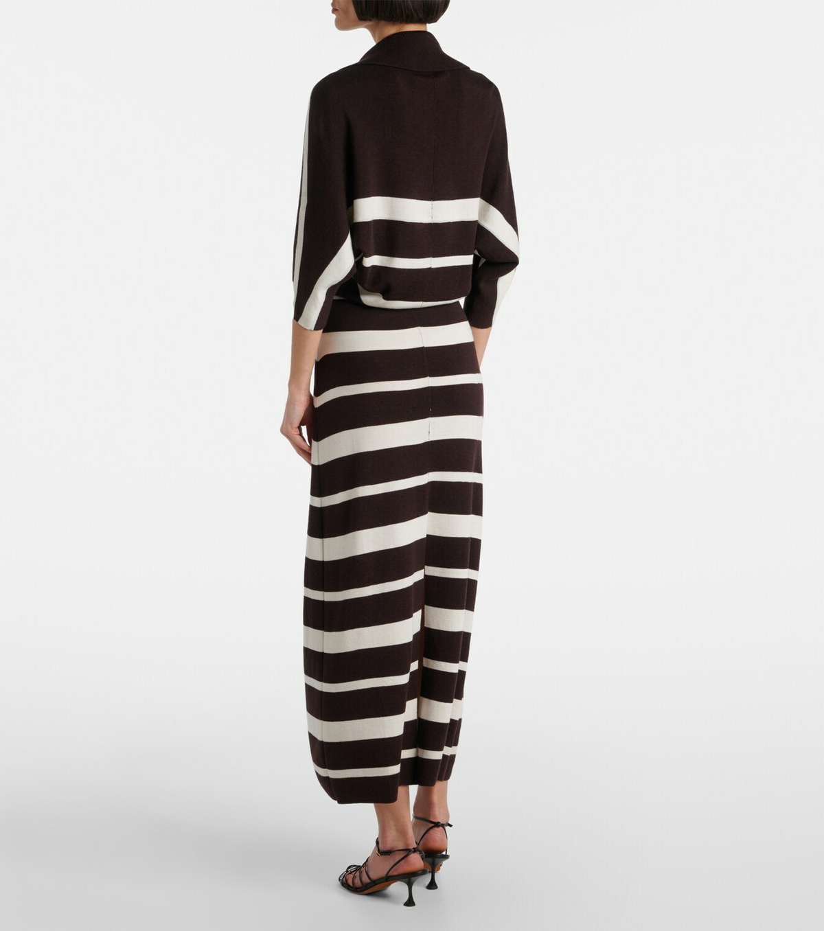 Proenza Schouler Solana striped wool and silk maxi dress