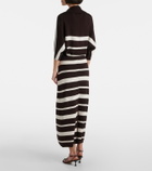 Proenza Schouler Solana striped wool and silk maxi dress