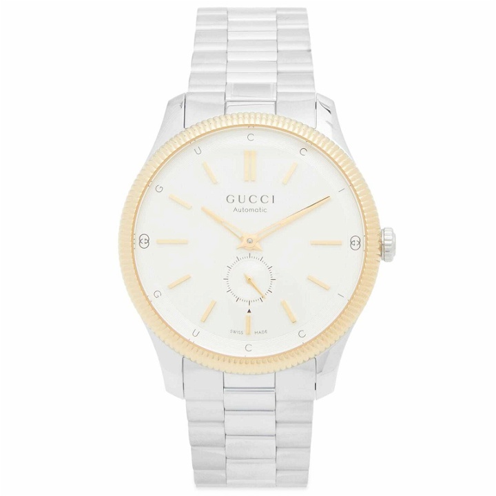 Photo: Gucci Men's G-Timeless Watch 40mm in Silver/Gold 