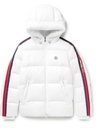 Moncler - Dincer Striped Quilted Nylon Hooded Down Jacket - White