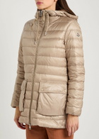 Moncler Jasmin Padded Hooded Shell Parka Beige