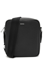 Boss Northon Logo Saffiano Leather Cross-body bag - Black - One Size