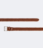 Ami Paris Paris Paris braided leather belt