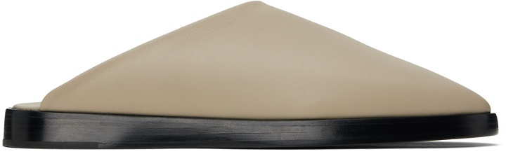 Photo: Fear of God Taupe Backless Mules