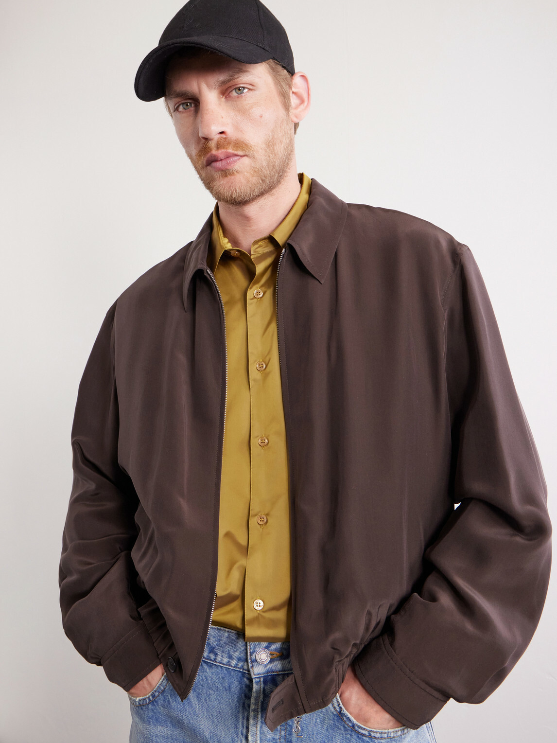 SAINT LAURENT - Logo-Debossed Cotton-Twill Baseball Cap - Black