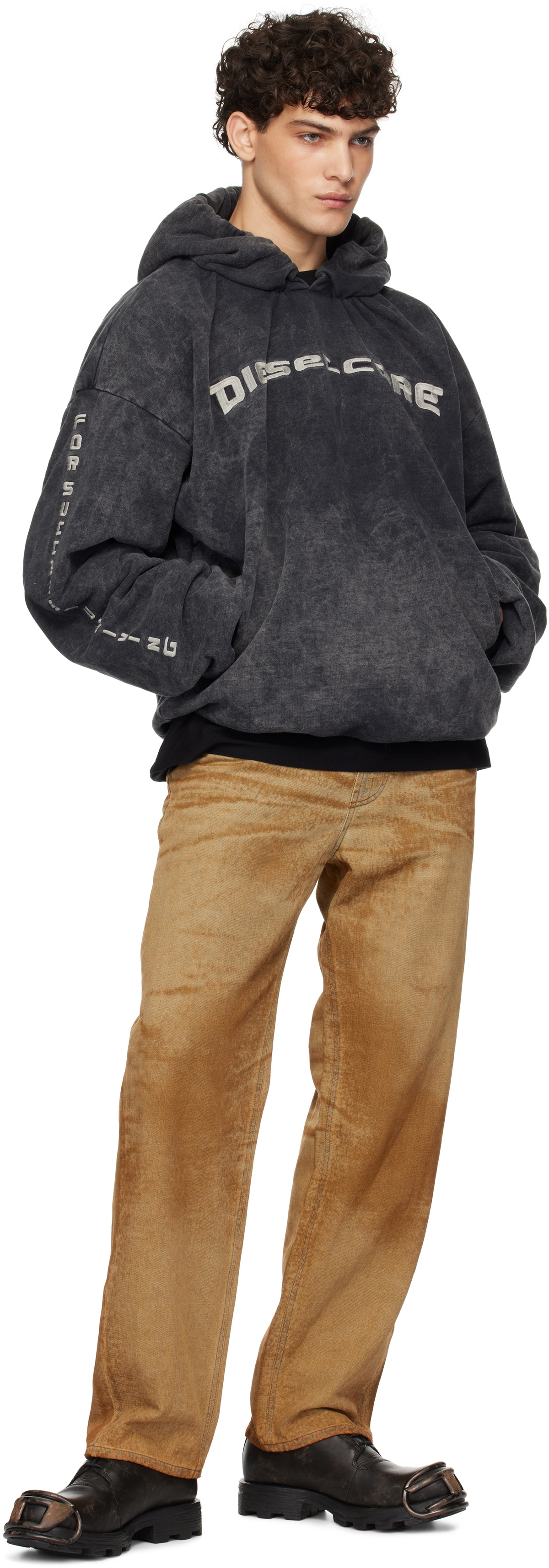 【DIESEL】s-fishy Diesel Black S-Fishy Hoodie Diesel