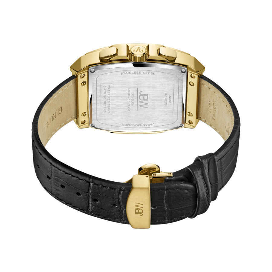 JBW Echelon Quartz Diamond Gold Dial Mens Watch J6379E