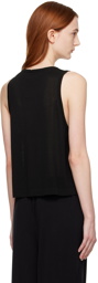 Cordera Black Sleeveless Vest