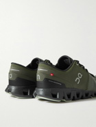 ON - Cloud X 3 Rubber-Trimmed Mesh Sneakers - Green