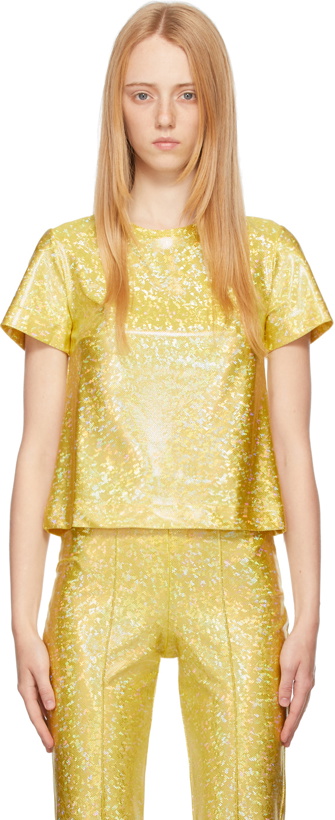 Photo: Saks Potts Yellow Shimmer Sai T-Shirt