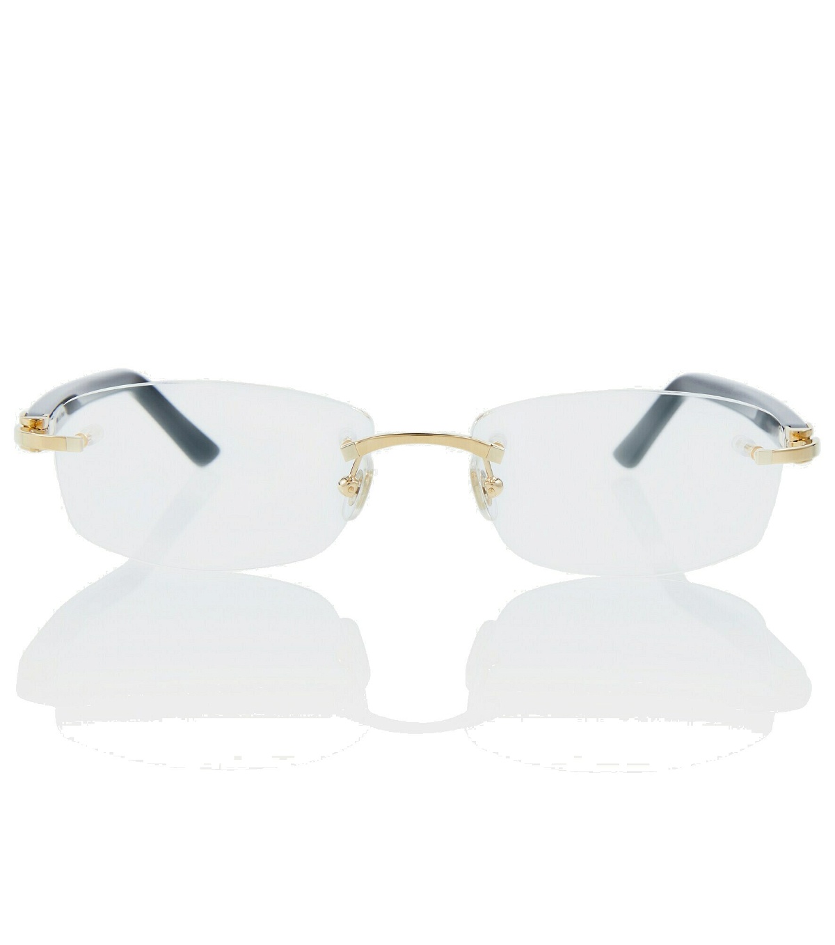 Photo: Cartier Eyewear Collection - Signature C de Cartier rectangular glasses