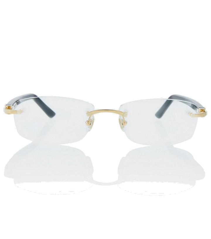 Photo: Cartier Eyewear Collection - Signature C de Cartier rectangular glasses