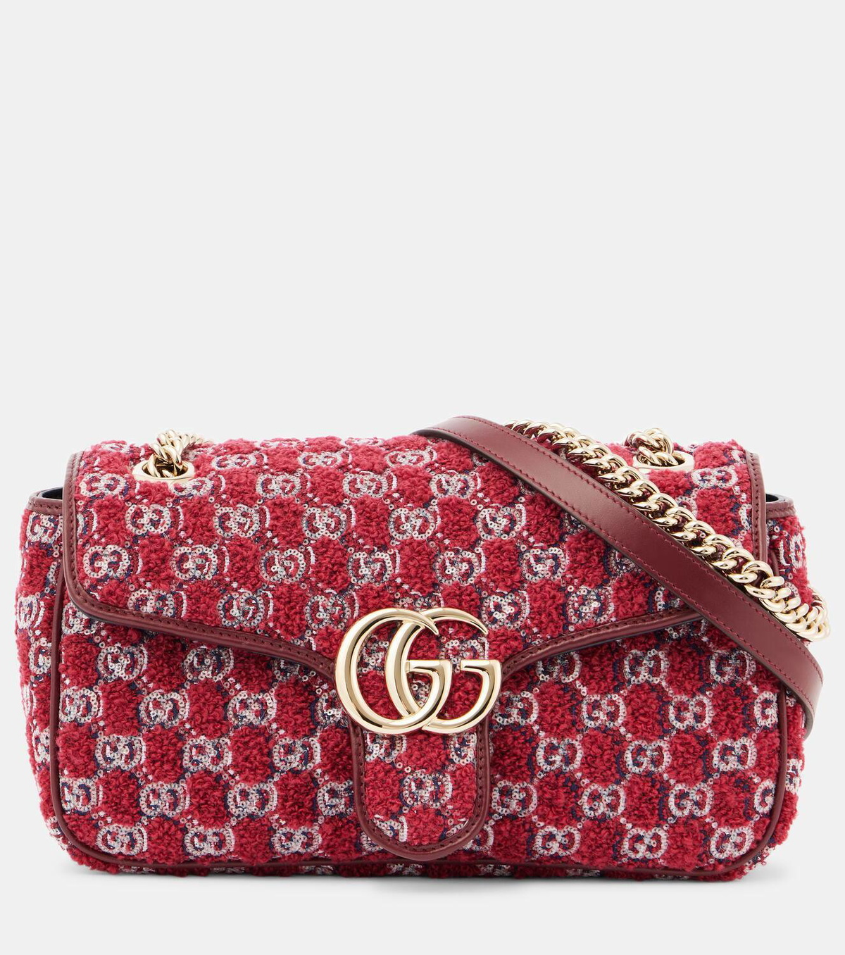 Gucci GGロゴ ブローチ レッド $_57.JPG?set_id=880000500F
