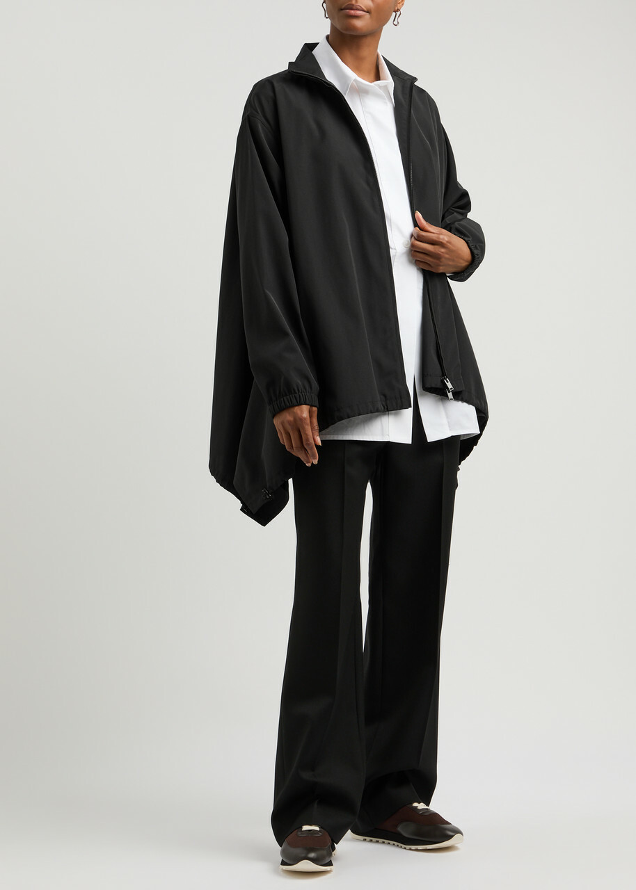 the row ジャケット・アウター Evadne Jacket Black in Nylon – The Row