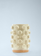POLSPOTTEN Textured Ceramic Cylinder Vase