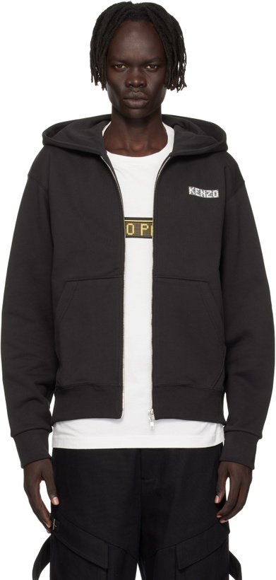 Photo: Kenzo Black Kenzo Paris 'KENZO City' Full-Zip Hoodie