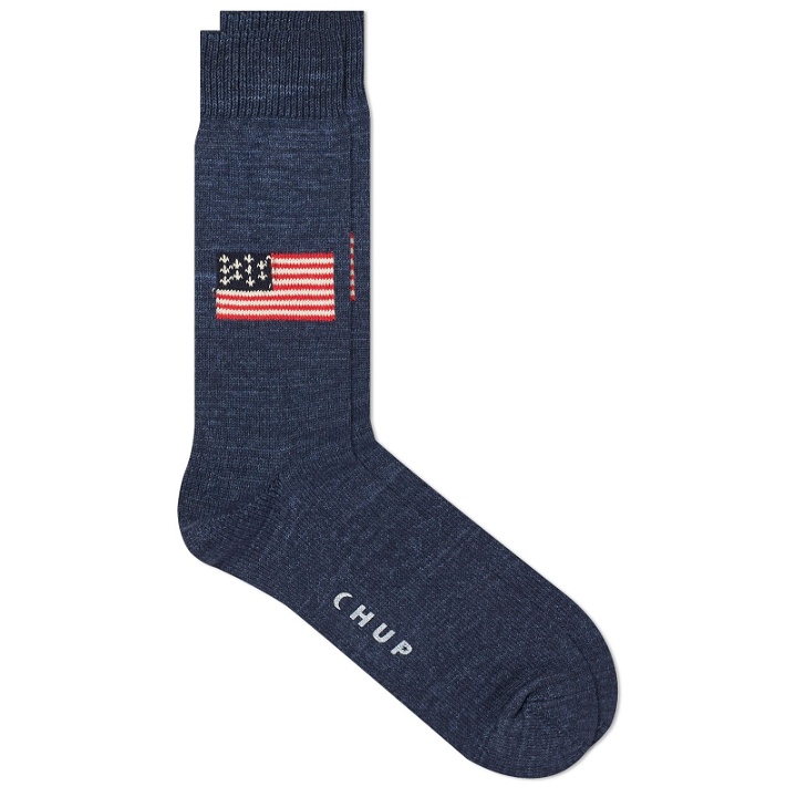 Photo: CHUP by Glen Clyde Company The Stars and Stripes Sock in Indigo
