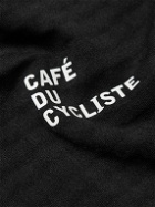 Café du Cycliste - Road Coline Stretch Recycled-Jersey Cycling Tank Top - Black