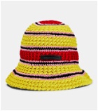 Stella McCartney - Logo cotton crochet bucket hat