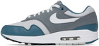 Nike Gray & Blue Air Max 1 Sneakers