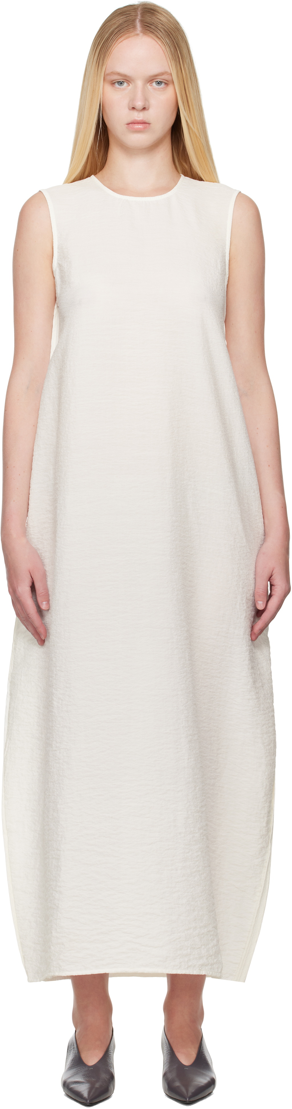 rohe hammered silk shaped dress Rohe Aviv Hammered Silk Maxi dress
