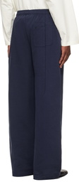 VETEMENTS Navy Cut Sweatpants