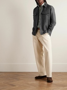 Portuguese Flannel - Wool-Tweed Overshirt - Gray