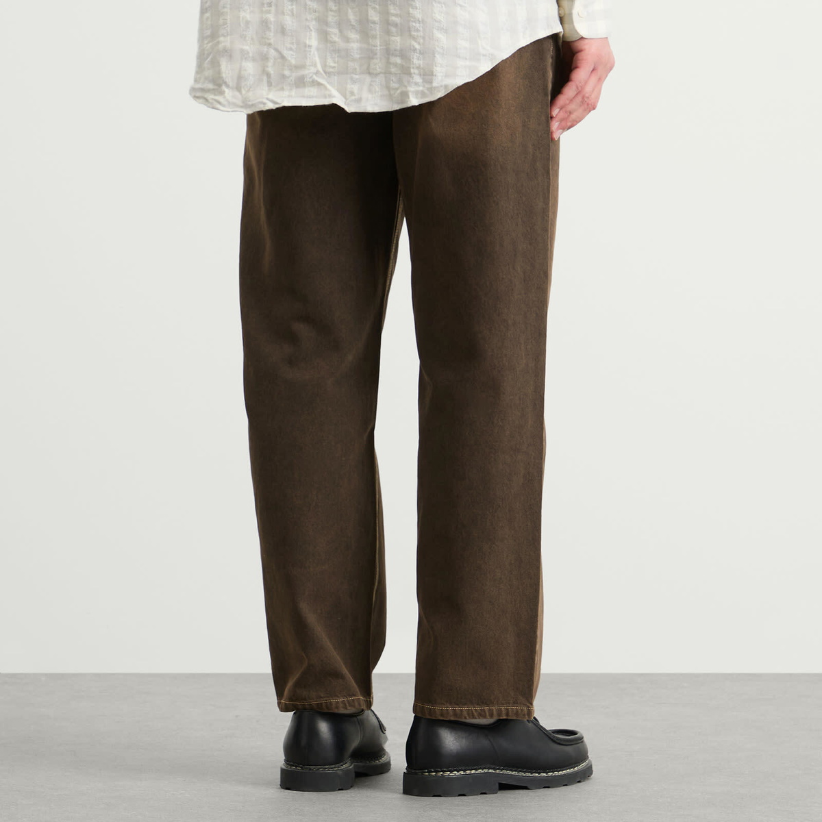Carter Young Men's Big Ben Jean in Brown Overdye