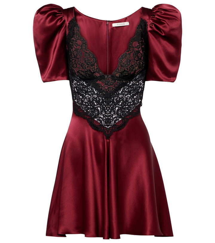 Photo: Rodarte Lace-trimmed silk cocktail dress