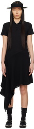 Yohji Yamamoto Black Polo Midi Dress