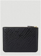 Embossed Roots Pouch Bag in Black