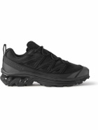 Salomon - XT-6 Expanse Leather and Suede-Trimmed Nubuck and Mesh Sneakers - Black
