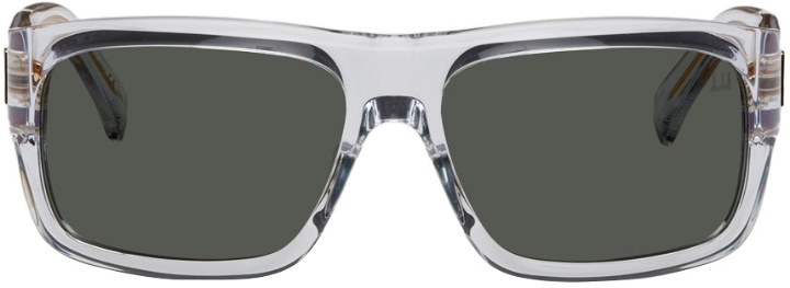 Photo: Dunhill Transparent Rectangular Sunglasses