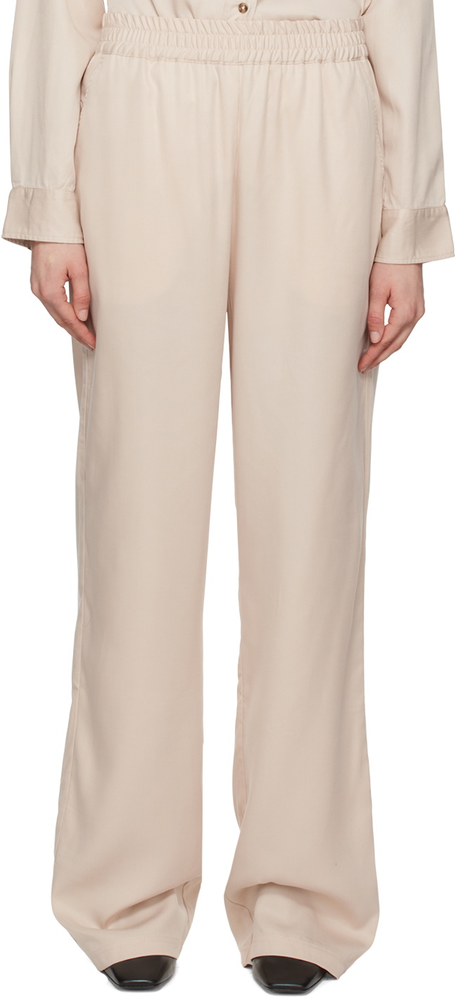 Han Kjobenhavn Beige Wide-Leg Trousers