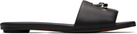 McQueen Black T-Bar Slides
