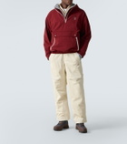 Brunello Cucinelli Cashmere and cotton-blend half-zip sweatshirt